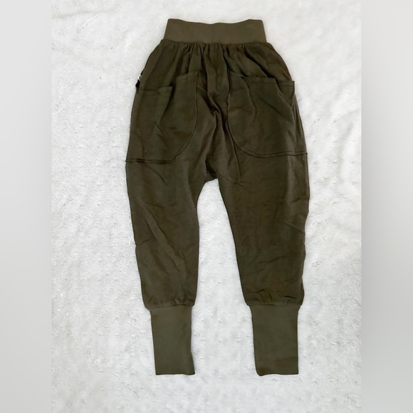 NWOT- LENNON & WOLFE Youth Olive Green Harem Sweatpants - Picture 2 of 10